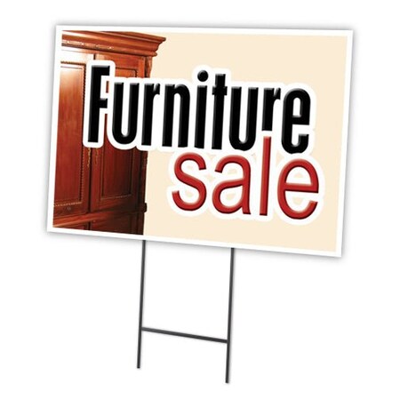 Signmission Furniture Sale Yard Sign & Stake outdoor plastic coroplast window, C-1216 Furniture Sale C-1216 Furniture Sale